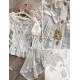 Red Maria Butterfly Shadows Blouse and Underskirt(Reservation/Full Payment Without Shipping)